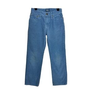Polo Ralph Lauren Kids Blue Corduroy Pants Size 8 Bedford Straight Fit Cotton‎